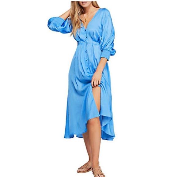 NWT Free People Later Days Midi Dress - Picture 8 of 11